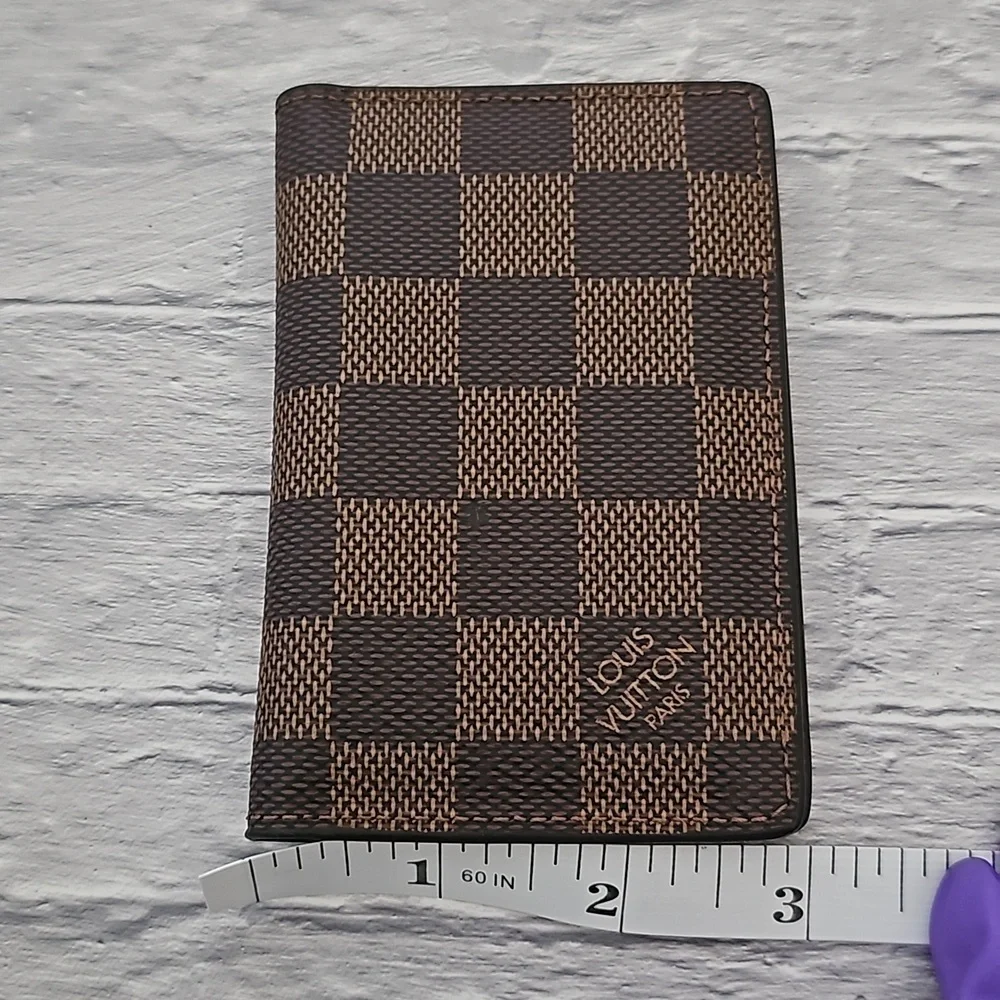 AUTHENTIC Louis Vuitton Pocket Organizer in Damier Ebene - Picture 11 of 12